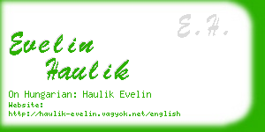 evelin haulik business card